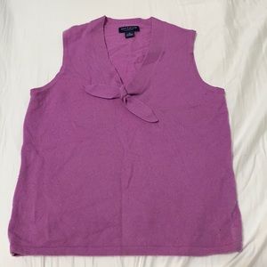 Ann Taylor, Purple Cashmere Top